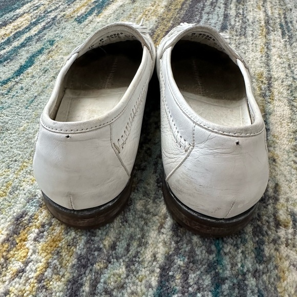 Johnston & Murphy Men’s Vintage #15-83 White Woven Loafers with Tassels Sz 10M - Picture 6 of 8